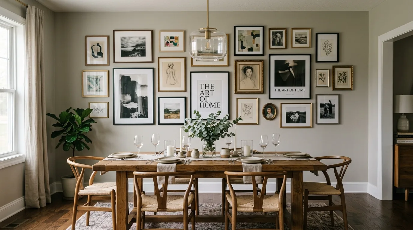 14 Creative Dining Room Wall Decor Ideas for a Personalized Gallery